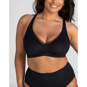 Honeylove Crossover Bra Black 1X 40C/D EUC